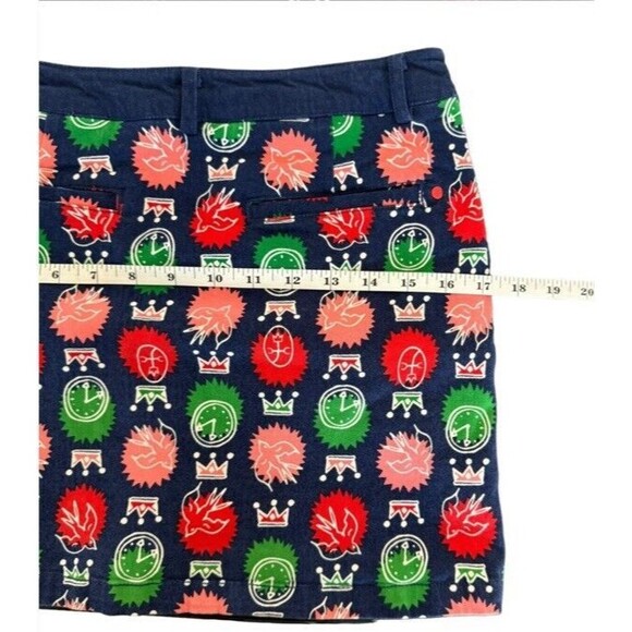 JC de Castelbajac Athletic Skort Colorful Soft Stretchy Loud Artsy Avant Garde S - Picture 11 of 15